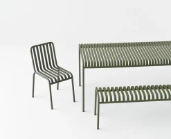 Cheap Chaise Empilable Palissade Metal Vert / R & E Bouroullec - Unisexe Chaises De Jardin