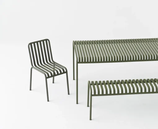 Cheap Chaise Empilable Palissade Metal Vert / R & E Bouroullec - Unisexe Chaises De Jardin