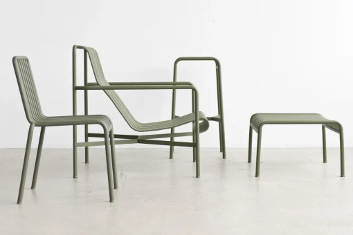 Cheap Chaise Empilable Palissade Metal Vert / R & E Bouroullec - Unisexe Chaises De Jardin