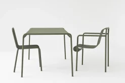 Cheap Chaise Empilable Palissade Metal Vert / R & E Bouroullec - Unisexe Chaises De Jardin