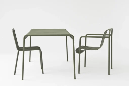 Cheap Chaise Empilable Palissade Metal Vert / R & E Bouroullec - Unisexe Chaises De Jardin