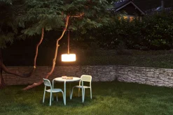 Outlet Chaise Empilable Toni Metal Vert / Set De 2 - Unisexe Chaises De Jardin
