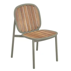 Flash Sale Chaise Empilable Twins Bois Vert - Unisexe Tabourets De Bar D'extérieur