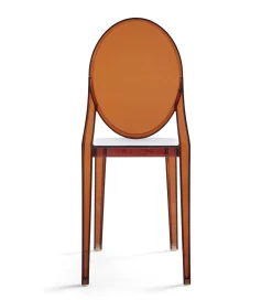 Store Chaise Empilable Victoria Ghost Plastique Orange Marron / Polycarbonate 2.0 - Unisexe Chaises De Jardin