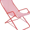 Best Chaise Longue Pliable Bahama Metal Metal & Tissu - Unisexe Bains De Soleil Chaises Longues Et Hamacs