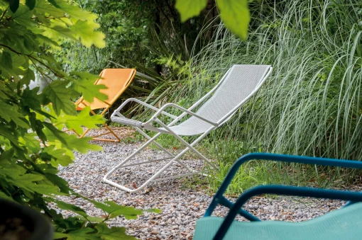 Best Chaise Longue Pliable Bahama Metal Metal & Tissu - Unisexe Bains De Soleil Chaises Longues Et Hamacs
