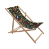 Cheap Chaise Longue Pliable Inclinable Toiletpaper Bois Multicolore Bois & Toile Multicolore / - Unisexe Bains De Soleil Chaises Longues Et Hamacs