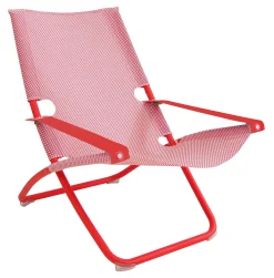 Flash Sale Chaise Longue Pliable Inclinable Snooze Metalmetal & Tissu/ 2 Positions - Unisexe Bains De Soleil Chaises Longues Et Hamacs