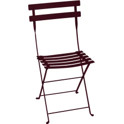 Sale Chaise Pliante Bistro Metal Rouge - Unisexe Chaises De Jardin