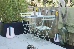 Sale Chaise Pliante Bistro Metal Rouge - Unisexe Chaises De Jardin