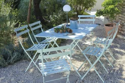 Sale Chaise Pliante Bistro Metal Rouge - Unisexe Chaises De Jardin