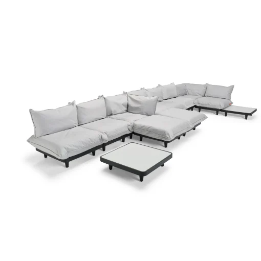Fashion Chauffeuse Paletti Tissu Gris - Unisexe Fauteuils De Jardin