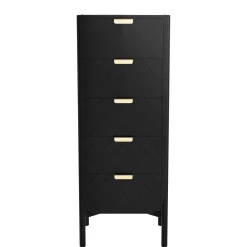 New Chiffonnier Marius Bois/ L 50 X H 130 Cm - Unisexe Commodes Buffets Armoires