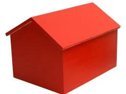 Fashion Coffre Maison Bois/ Large - L 45 Cm - Unisexe Mobilier Kids