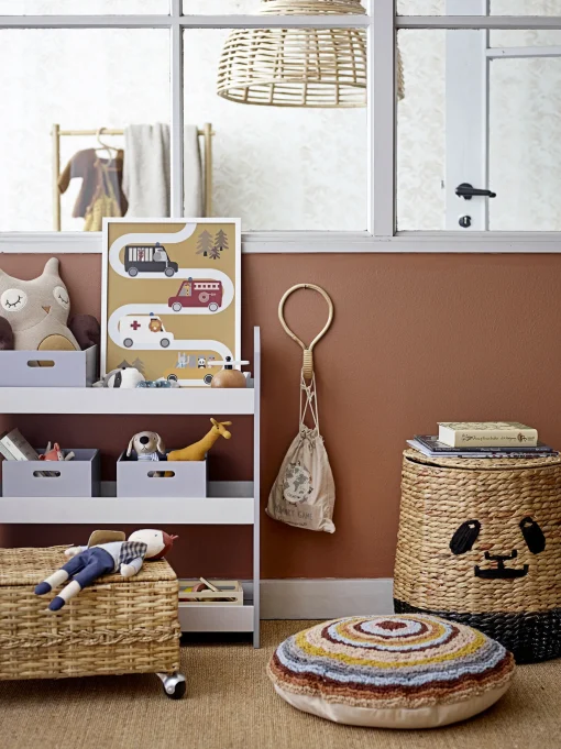 Cheap Coffre Nature Fibre Vegetale Beige / Set De 2 - Avec Roulettes / Rotin - Unisexe Mobilier Kids