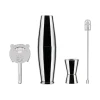 Best Sale Coffret Shaker Lunar Eclipse Metal / By Ettore Sottsass - Set 4 Pieces - Unisexe Terrasses Et Balcons