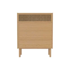 Cheap Commode Cana Fibre Vegetale Bois Naturel / L 90 X H 113 Cm - Cannage Rotin - Unisexe Commodes Buffets Armoires