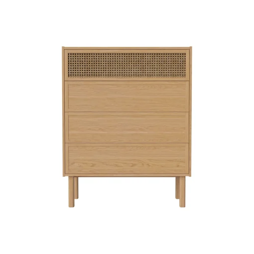 Cheap Commode Cana Fibre Vegetale Bois Naturel / L 90 X H 113 Cm - Cannage Rotin - Unisexe Commodes Buffets Armoires