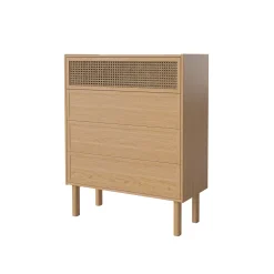 Cheap Commode Cana Fibre Vegetale Bois Naturel / L 90 X H 113 Cm - Cannage Rotin - Unisexe Commodes Buffets Armoires