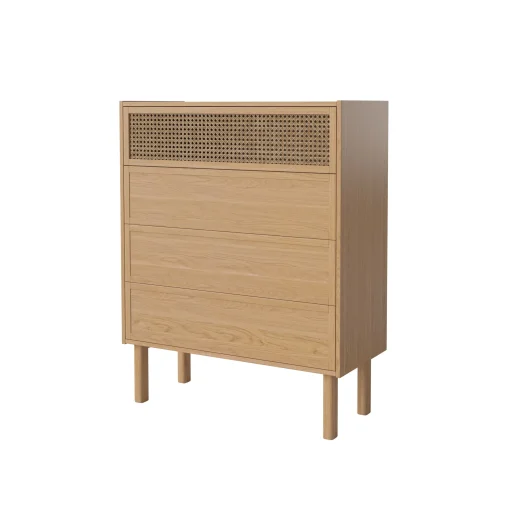 Cheap Commode Cana Fibre Vegetale Bois Naturel / L 90 X H 113 Cm - Cannage Rotin - Unisexe Commodes Buffets Armoires