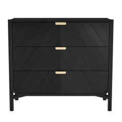 Cheap Commode Marius Bois Noir / L 100 X  H 90 Cm - Unisexe Commodes Buffets Armoires