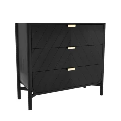 Cheap Commode Marius Bois Noir / L 100 X  H 90 Cm - Unisexe Commodes Buffets Armoires