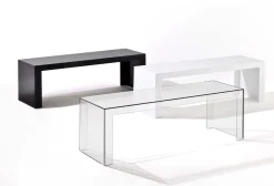 Flash Sale Console Basse Invisibles Side Plastique Transparent / L 120 X H 40 Cm - Unisexe Consoles