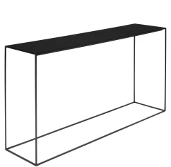 Discount Console Basse Slim Irony Metal Noir / 124 X 31 X H 64 Cm - Unisexe Consoles