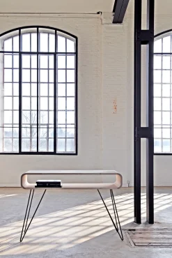Flash Sale Console Metro Sofa Metal Bois Naturel / Bureau - L 120 X H 80 Cm - Unisexe Consoles
