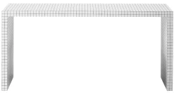 Flash Sale Console Quaderna Plastique Blanc / L 180 X H 84 Cm - Superstudio, 1972 - Unisexe Consoles