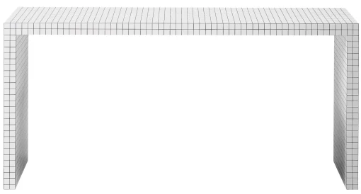 Flash Sale Console Quaderna Plastique Blanc / L 180 X H 84 Cm - Superstudio, 1972 - Unisexe Consoles
