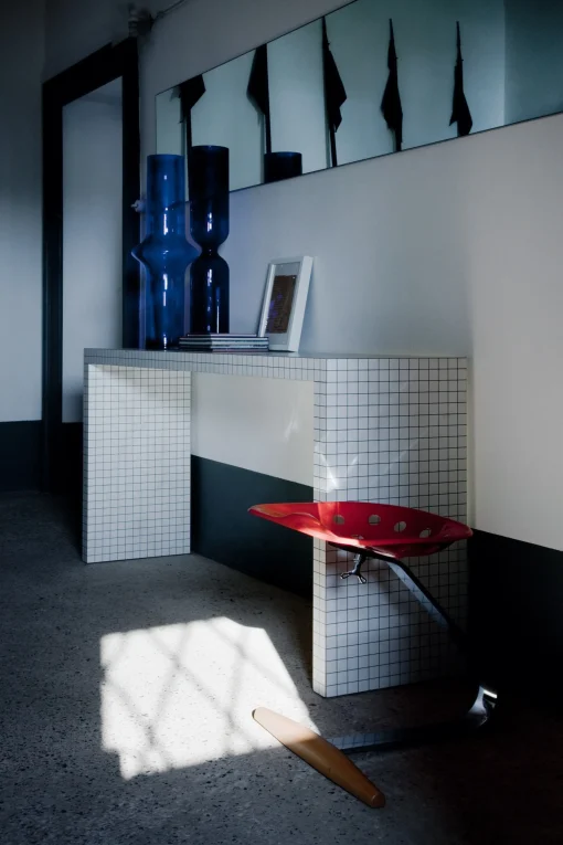 Flash Sale Console Quaderna Plastique Blanc / L 180 X H 84 Cm - Superstudio, 1972 - Unisexe Consoles