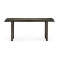 Clearance Console Stability Metal Bois Marron Noir / L 170 X H 75 Cm - Sculpte Main - Unisexe Consoles