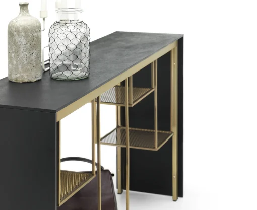 Cheap Console Tokyo Metal Papier Grisor / L 150 Cm - Paperstone - Unisexe Consoles