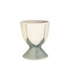 Flash Sale Coquetier Daria Ceramique Vert / Ceramique Peinte A La Main - Unisexe Accessoires Cuisine