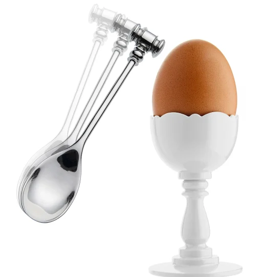 Hot Coquetier Dressed Plastique / Pmma - Avec Cuillere A Oeuf - Unisexe Accessoires Cuisine