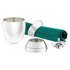 Flash Sale Coquetier L'Oeuf D'Argent Argent Metal / 4 Pieces Empilables - - Unisexe Accessoires Cuisine