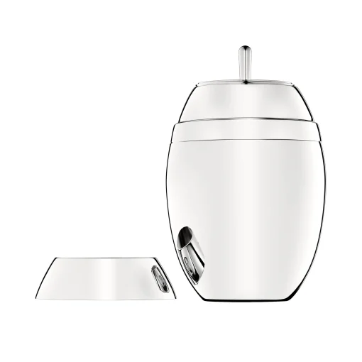 Flash Sale Coquetier L'Oeuf D'Argent Argent Metal / 4 Pieces Empilables - - Unisexe Accessoires Cuisine