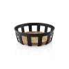Best Sale Corbeille A Pain Nordic Kitchen Plastique Noir Bois Naturel / O 21,5 X H 7 Cm - Unisexe Corbeilles Centres De Table