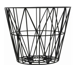 Outlet Corbeille Wire Small Metal/ O 40 X H 35 Cm - Unisexe Accessoires Salle De Bains