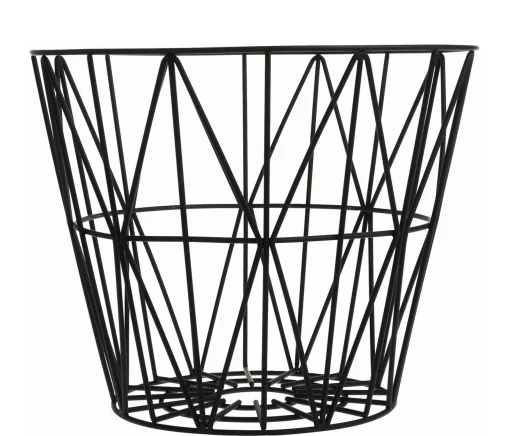 Outlet Corbeille Wire Small Metal/ O 40 X H 35 Cm - Unisexe Accessoires Salle De Bains