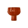 Online Coupe Emy Ceramique Rouge / O 29 X H 31 Cm - Fait Main - Unisexe Corbeilles Centres De Table
