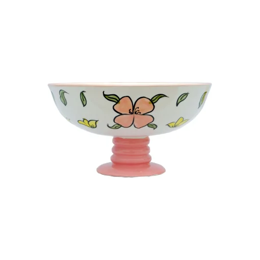 Shop Coupe Flower Ceramique/ O 30 X H 16 Cm - Fait Main - Unisexe Corbeilles Centres De Table