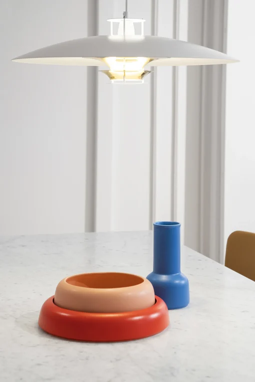 Fashion Coupe Omar 02 Ceramique Rose Orange / Plat - Large / O 30,8 X H 6,3 Cm - Fait Main - Unisexe Corbeilles Centres De Table