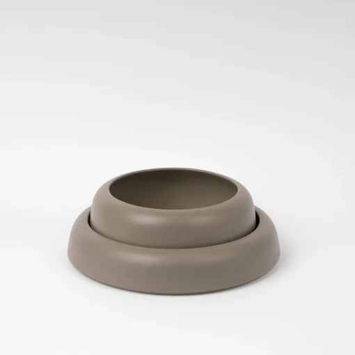 Cheap Coupe Omar 02 Ceramique Vert / Plat - Large / O 30,8 X H 6,3 Cm - Fait Main - Unisexe Corbeilles Centres De Table