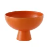 Shop Coupe Strom Large Ceramique Orange / O 22 Cm - Ceramique / Fait Main - Unisexe Corbeilles Centres De Table