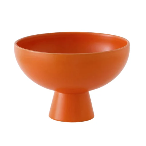 Shop Coupe Strom Large Ceramique Orange / O 22 Cm - Ceramique / Fait Main - Unisexe Corbeilles Centres De Table