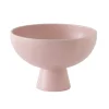 Clearance Coupe Strom Large Ceramique Rose / O 22 Cm - Ceramique / Fait Main - Unisexe Corbeilles Centres De Table