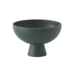 Discount Coupe Strom Medium Ceramique Vert / O 19 Cm - Ceramique / Fait Main - Unisexe Corbeilles Centres De Table