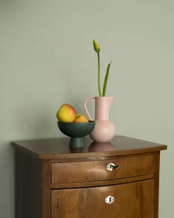 Discount Coupe Strom Medium Ceramique Vert / O 19 Cm - Ceramique / Fait Main - Unisexe Corbeilles Centres De Table